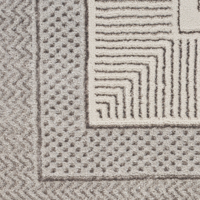 The Rug Corner Nourison Home Glitz GLZ07 SILVR Area Rugs