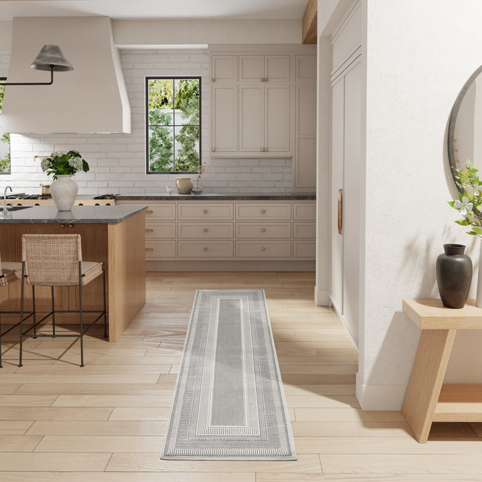 The Rug Corner Nourison Home Glitz GLZ07 SILVR Area Rugs