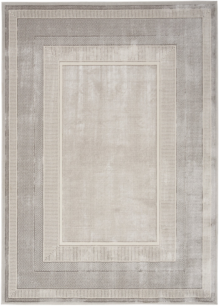 The Rug Corner Nourison Home Glitz GLZ07 SILVR Area Rugs