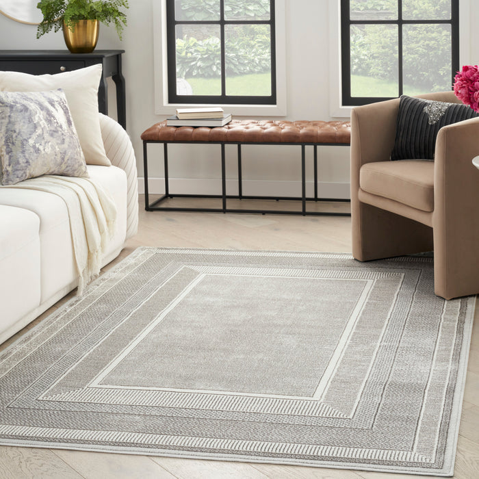 The Rug Corner Nourison Home Glitz GLZ07 SILVR Area Rugs