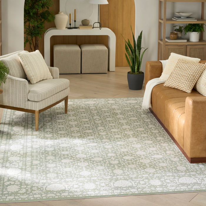 The Rug Corner Nourison Home Grace GCE01 SAGE Area Rugs