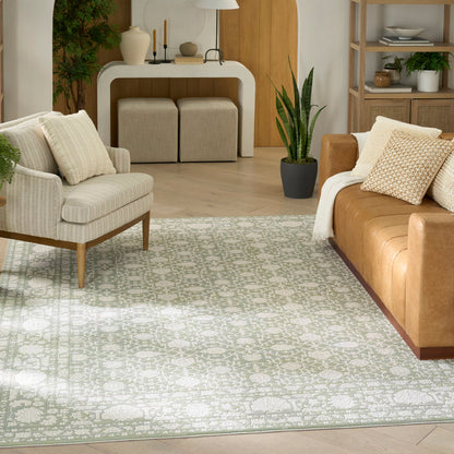 The Rug Corner Nourison Home Grace GCE01 SAGE Area Rugs