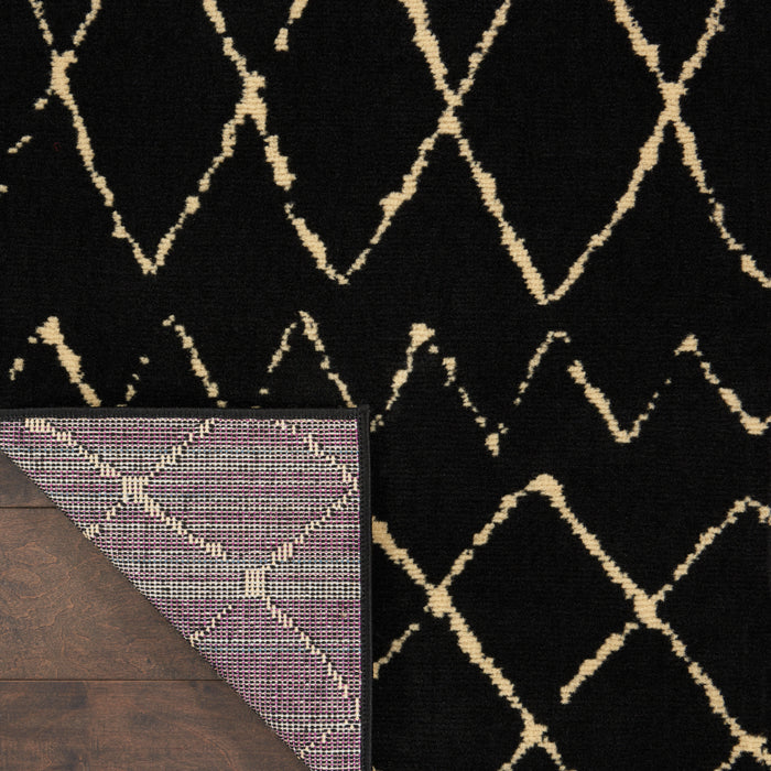 The Rug Corner Nourison Home Nourison Home - Grafix Black Area Rug GRF04