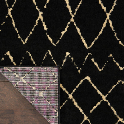 The Rug Corner Nourison Home Nourison Home - Grafix Black Area Rug GRF04
