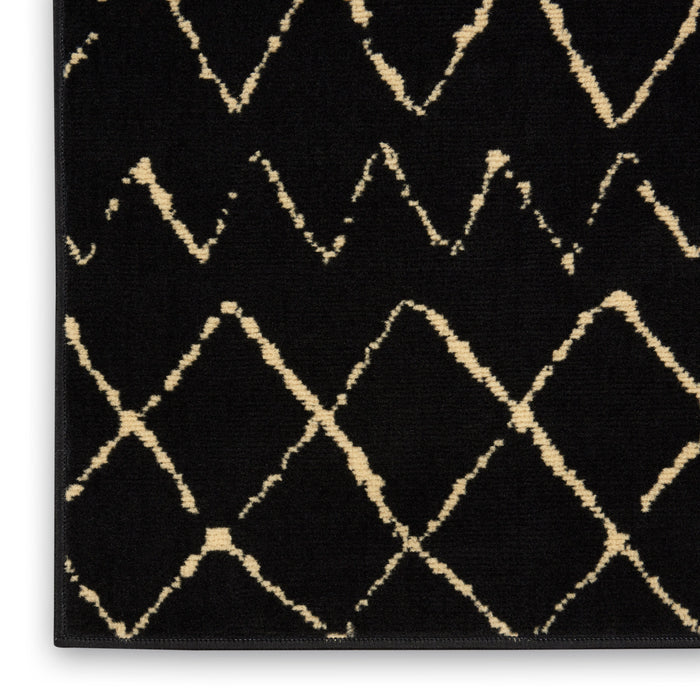 The Rug Corner Nourison Home Nourison Home - Grafix Black Area Rug GRF04