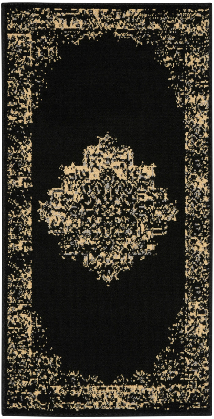 The Rug Corner Nourison Home Nourison Home - Grafix Black Area Rug GRF14