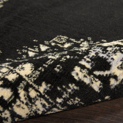The Rug Corner Nourison Home Nourison Home - Grafix Black Area Rug GRF14