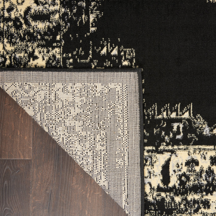 The Rug Corner Nourison Home Nourison Home - Grafix Black Area Rug GRF14
