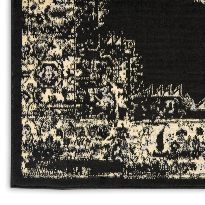 The Rug Corner Nourison Home Nourison Home - Grafix Black Area Rug GRF14