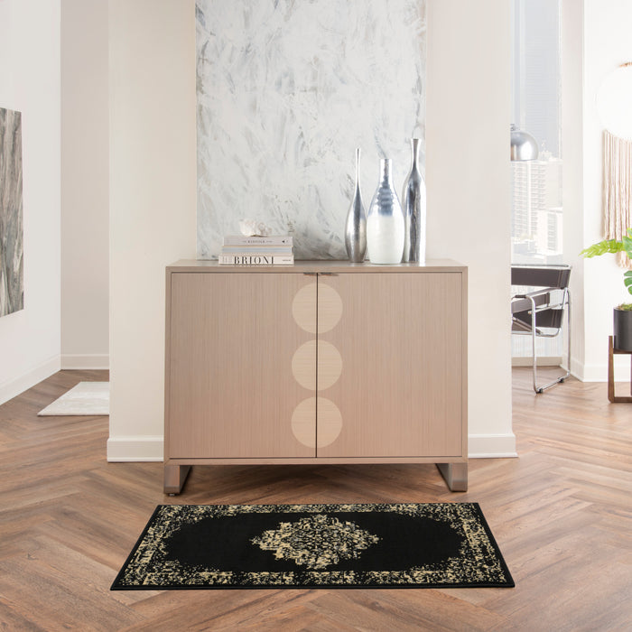 The Rug Corner Nourison Home Nourison Home - Grafix Black Area Rug GRF14