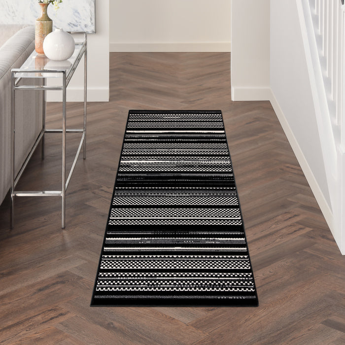 Nourison Home - Grafix Black/White Area Rug GRF41