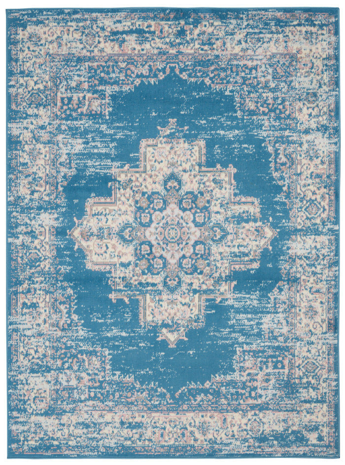 The Rug Corner Nourison Home Nourison Home - Grafix Blue Area Rug GRF14
