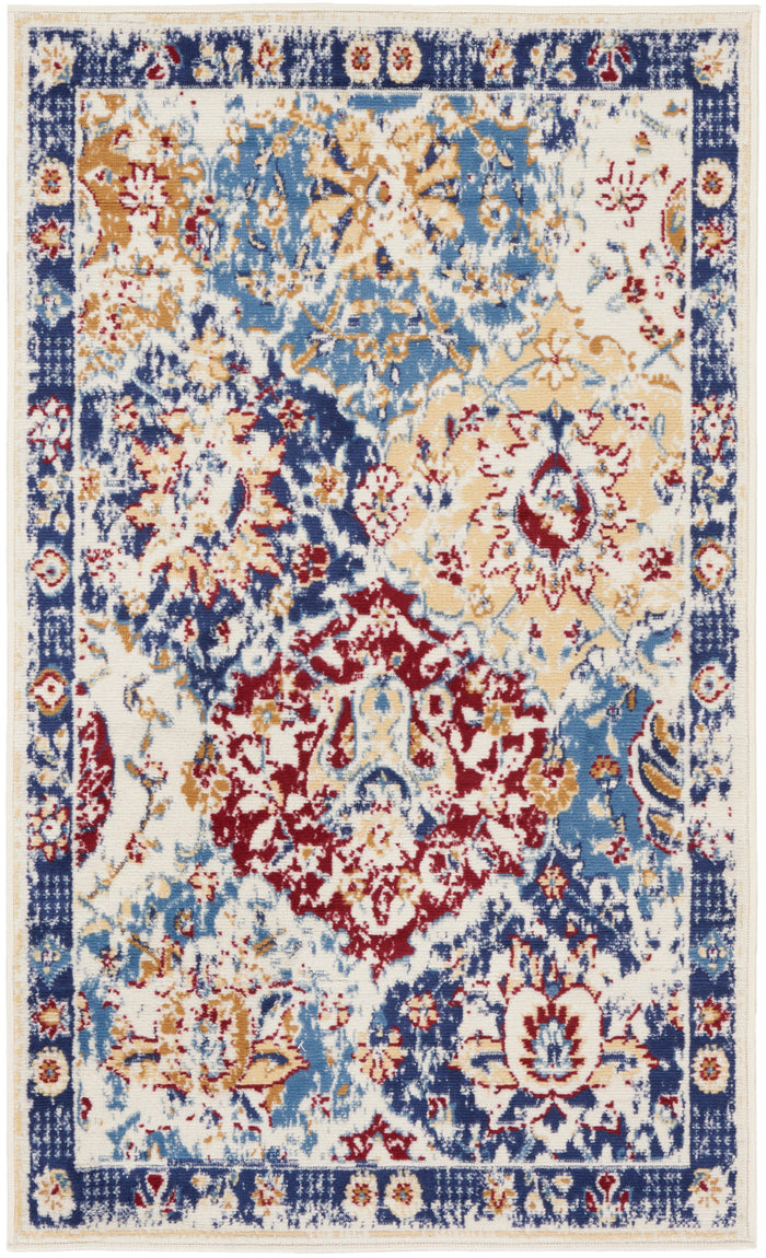 The Rug Corner Nourison Home Nourison Home - Grafix Blue/Multi Area Rug GRF31