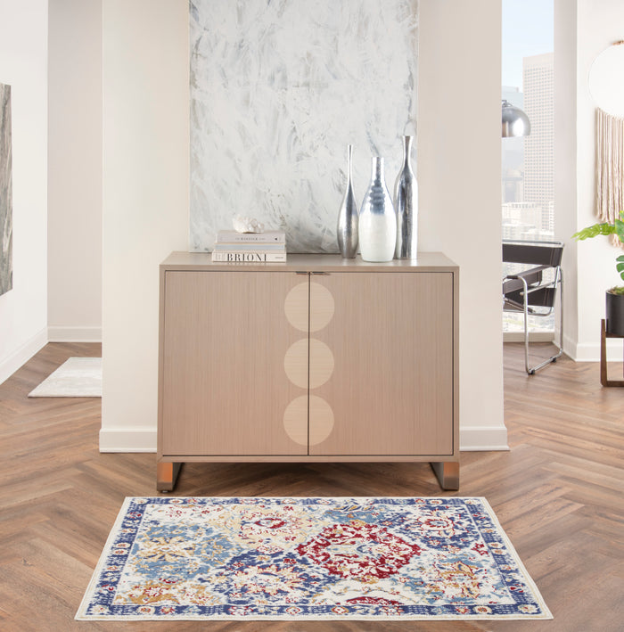 The Rug Corner Nourison Home Nourison Home - Grafix Blue/Multi Area Rug GRF31