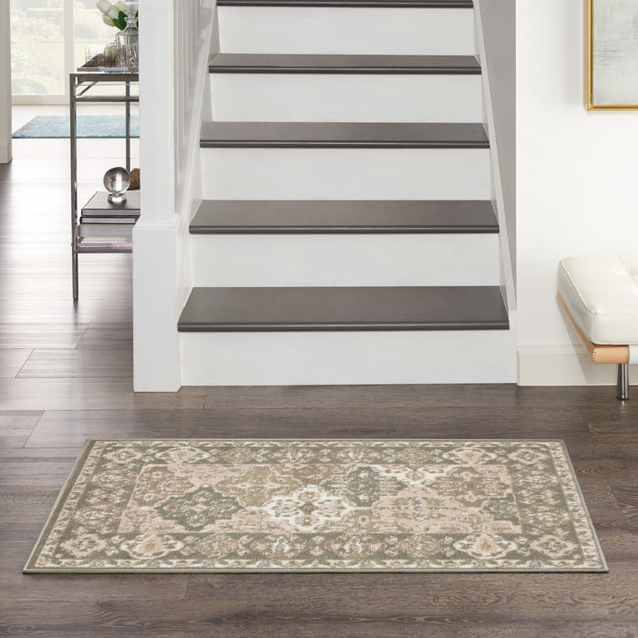 The Rug Corner Nourison Home Nourison Home - Grafix Green Area Rug GRF31