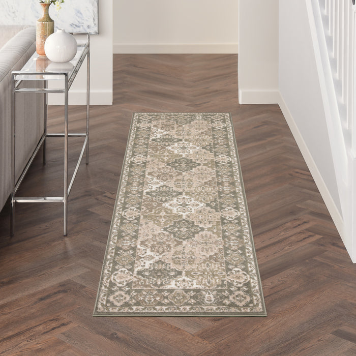 The Rug Corner Nourison Home Nourison Home - Grafix Green Area Rug GRF31