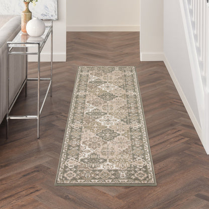 The Rug Corner Nourison Home Nourison Home - Grafix Green Area Rug GRF31