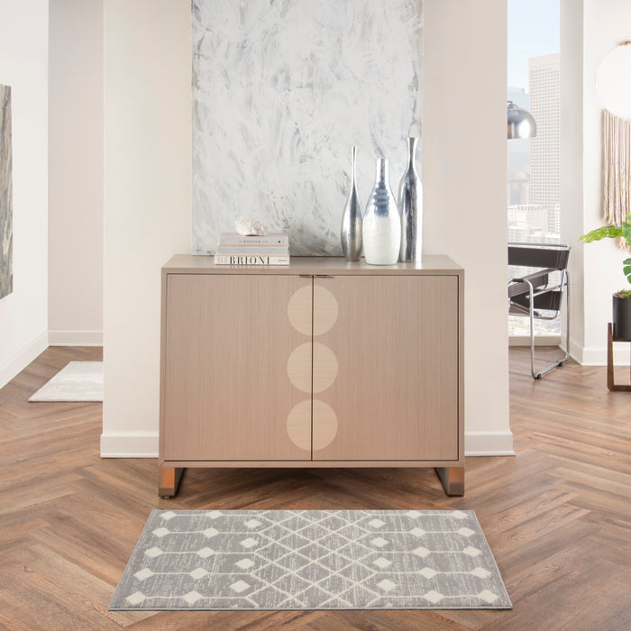 The Rug Corner Nourison Home Nourison Home - Grafix Grey Area Rug GRF37