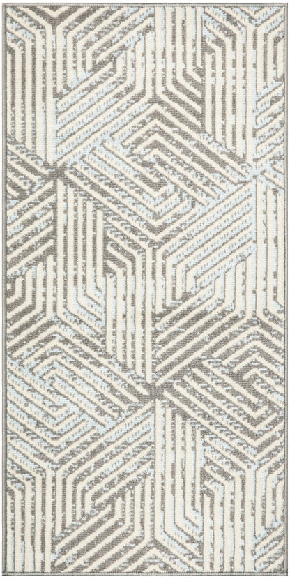 The Rug Corner Nourison Home Grafix GRF39 GREY Area Rugs