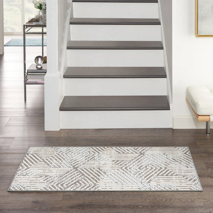 The Rug Corner Nourison Home Grafix GRF39 GREY Area Rugs