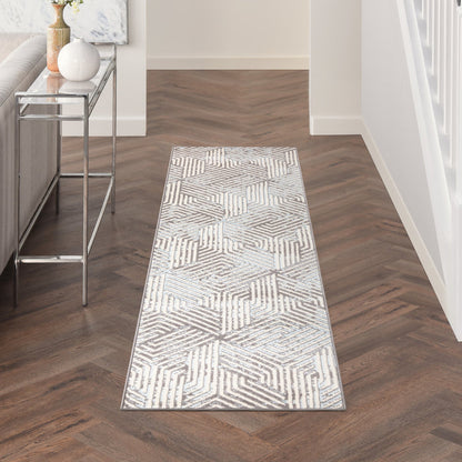The Rug Corner Nourison Home Grafix GRF39 GREY Area Rugs