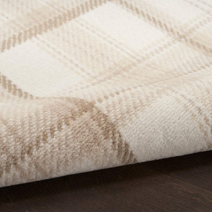 The Rug Corner Nourison Home Nourison Home - Grafix Ivory/Beige Area Rug GRF03