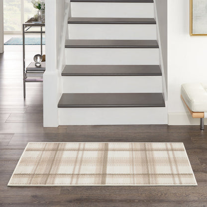 The Rug Corner Nourison Home Nourison Home - Grafix Ivory/Beige Area Rug GRF03