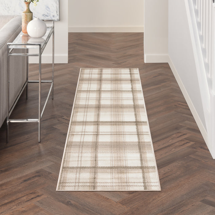 The Rug Corner Nourison Home Nourison Home - Grafix Ivory/Beige Area Rug GRF03