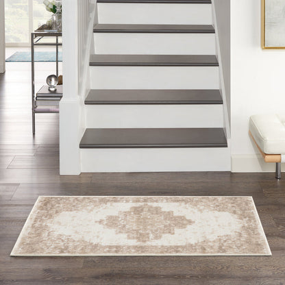 The Rug Corner Nourison Home Nourison Home - Grafix Ivory/Beige Area Rug GRF14
