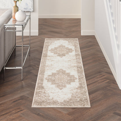 The Rug Corner Nourison Home Nourison Home - Grafix Ivory/Beige Area Rug GRF14