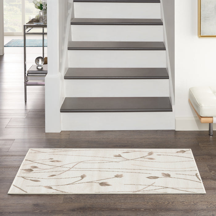 The Rug Corner Nourison Home Nourison Home - Grafix Ivory/Beige Area Rug GRF15