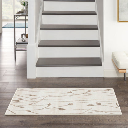 The Rug Corner Nourison Home Nourison Home - Grafix Ivory/Beige Area Rug GRF15