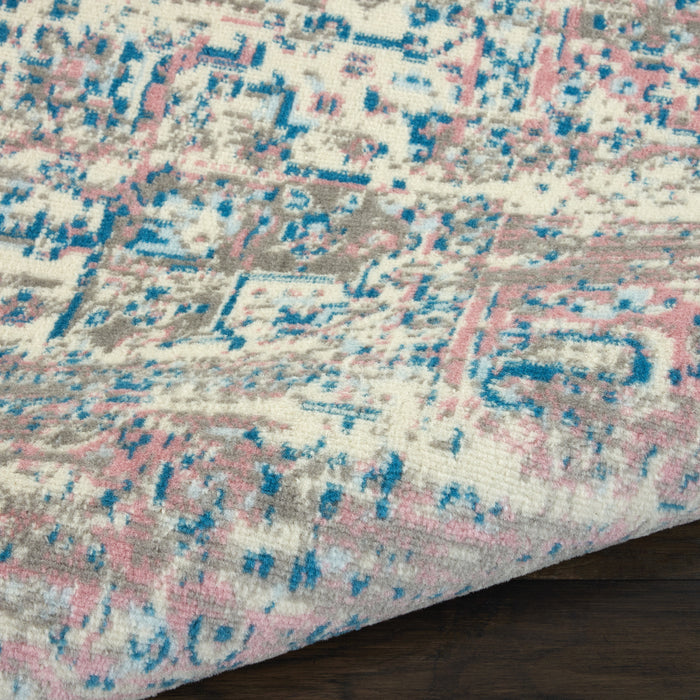 The Rug Corner Nourison Home Nourison Home - Grafix Ivory/Pink Area Rug GRF14