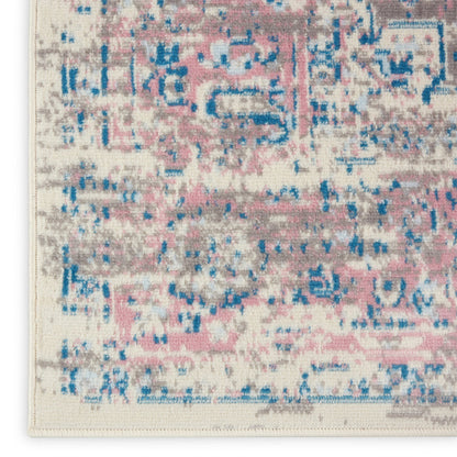 The Rug Corner Nourison Home Nourison Home - Grafix Ivory/Pink Area Rug GRF14
