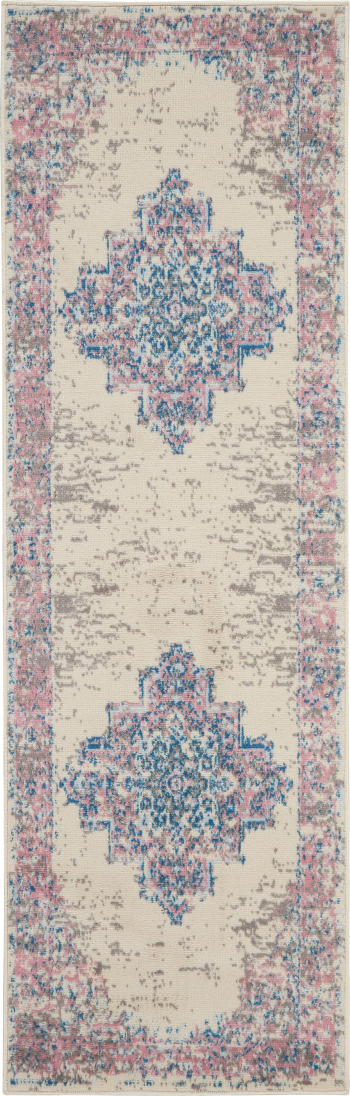 The Rug Corner Nourison Home Nourison Home - Grafix Ivory/Pink Area Rug GRF14