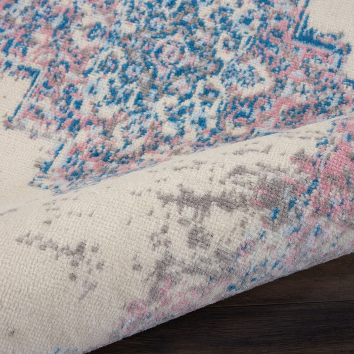 The Rug Corner Nourison Home Nourison Home - Grafix Ivory/Pink Area Rug GRF14