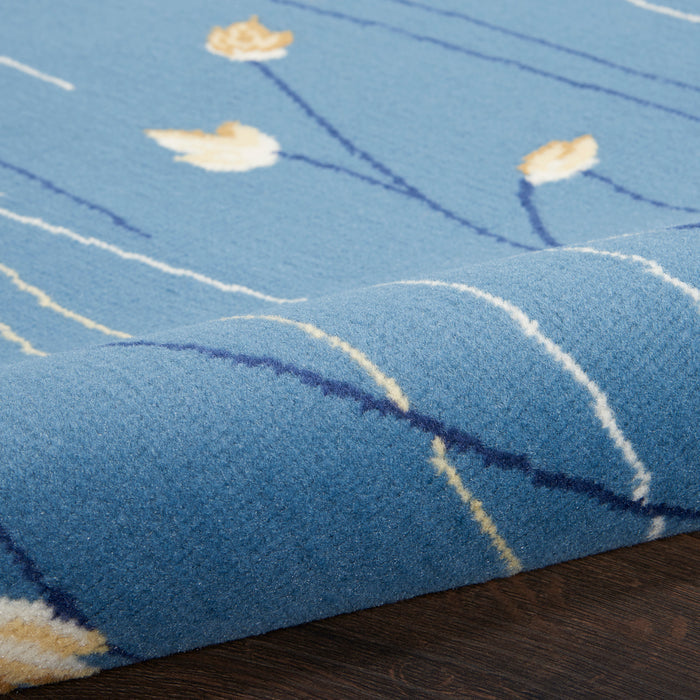 The Rug Corner Nourison Home Grafix GRF15 LTBLU Area Rugs