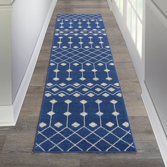 The Rug Corner Nourison Home Grafix GRF37 NAVY Area Rugs