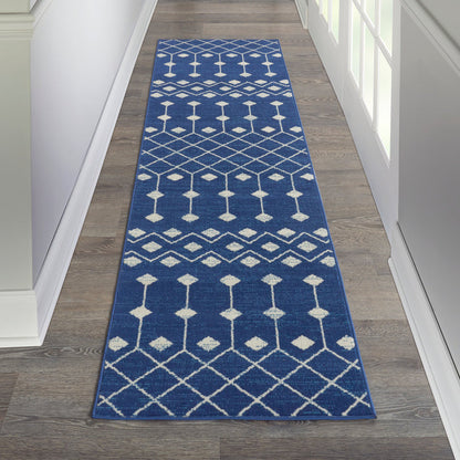 The Rug Corner Nourison Home Grafix GRF37 NAVY Area Rugs