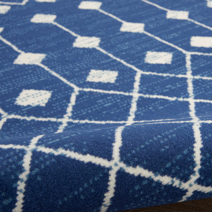 The Rug Corner Nourison Home Grafix GRF37 NAVY Area Rugs