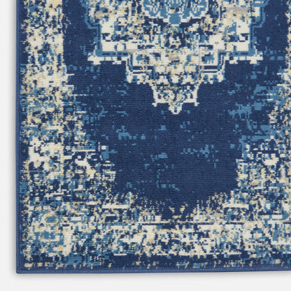 The Rug Corner Nourison Home Nourison Home - Grafix Navy/Blue Area Rug GRF14