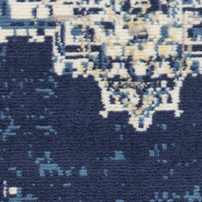 The Rug Corner Nourison Home Nourison Home - Grafix Navy/Blue Area Rug GRF14