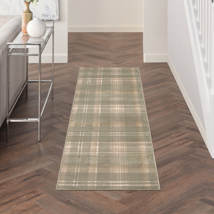 The Rug Corner Nourison Home Grafix GRF03 OLIVE Area Rugs