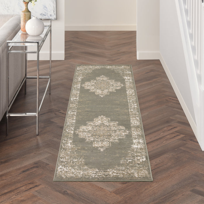 The Rug Corner Nourison Home Grafix GRF14 OLIVE Area Rugs