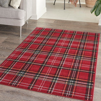 The Rug Corner Nourison Home Nourison Home - Grafix Red Area Rug GRF03