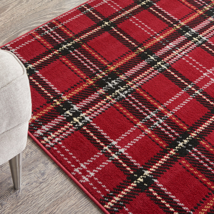 The Rug Corner Nourison Home Nourison Home - Grafix Red Area Rug GRF03