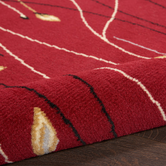 The Rug Corner Nourison Home Grafix GRF15 RED Area Rugs