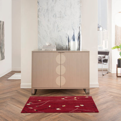 The Rug Corner Nourison Home Grafix GRF15 RED Area Rugs