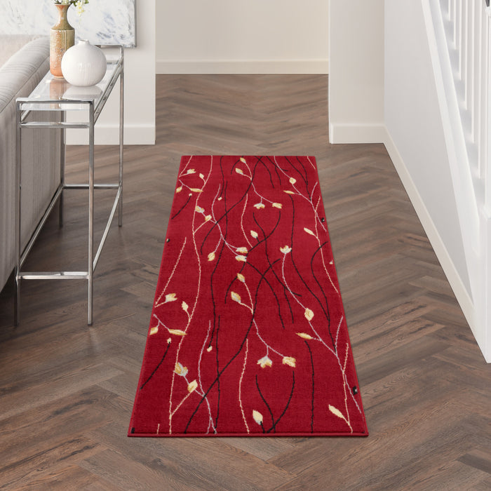 The Rug Corner Nourison Home Grafix GRF15 RED Area Rugs