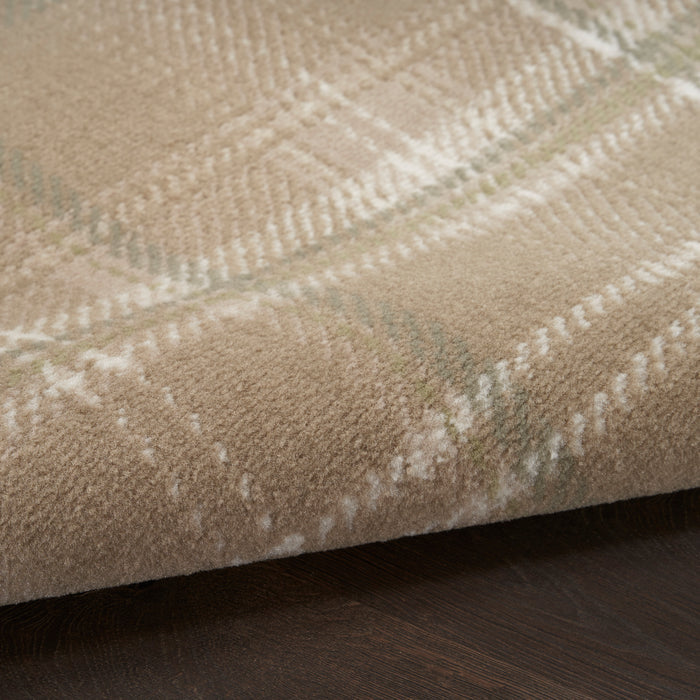 The Rug Corner Nourison Home Nourison Home - Grafix Taupe Area Rug GRF03